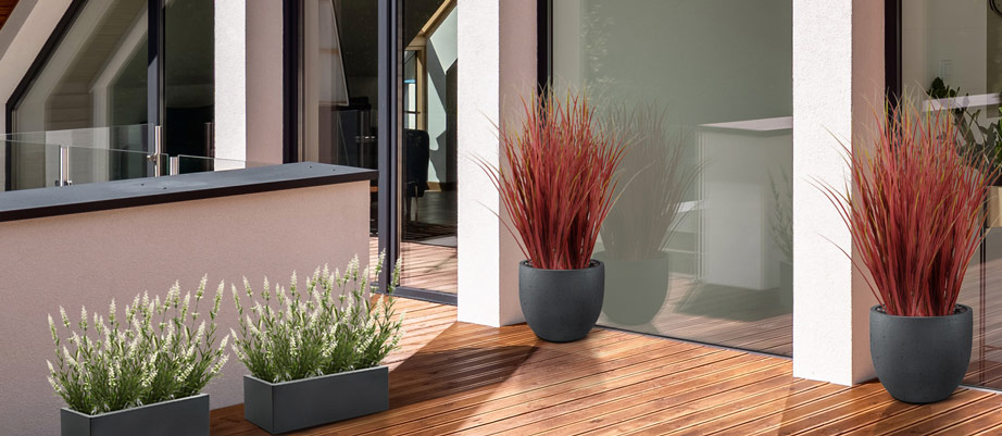 Plantas com flor para exterior artificiais