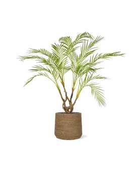 Areca palmeira artificial de 90 cm na panela