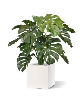 Aroma de Monstera artificial de luxo de 75 cm Retardador de Fogo