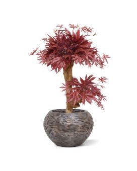 Artificial Acer Bonsai 60 cm burgundy