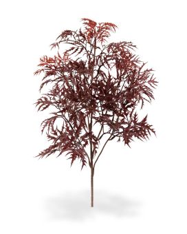 Ramo Sintético Ming Aralia 50 cm borgonha UV