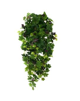 Pendente artificial de uvas diamantadas 90cm
