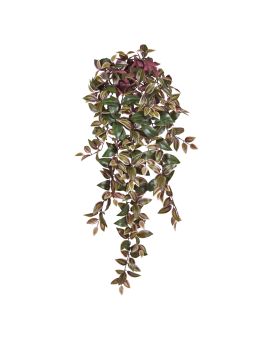 Tradescantia Planta suspensa artificial verde/vermelha 100cm