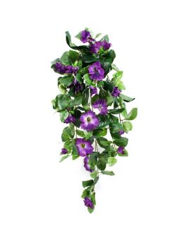 Petunia deluxe planta de enforcamento artificial 80cm - púrpura