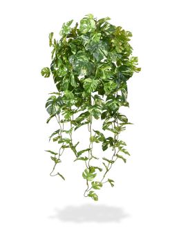 Monstera planta de enforcamento artificial 80 cm variegada