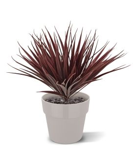 Relva de Bambu artificiais 25cm UV Burgundy