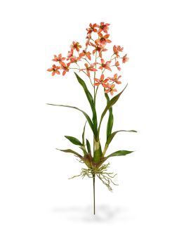 Bouquet Artificial de Orquídea Macara 80 cm laranja