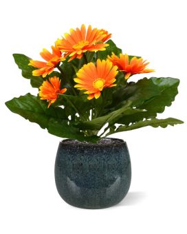 Bouquet Artificial Gerbera 30 cm laranja