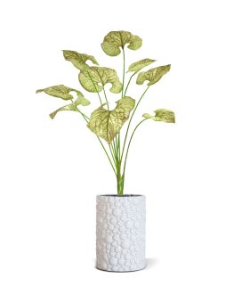 Brunnera artificiel bouquet castanho-esverdeado 55cm