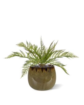 Feto de couro Planta artificial 30cm