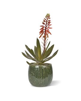 Planta artificial de Aloé Vera 30cm vermelho