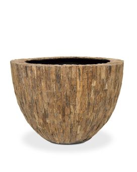 Pote ornamental Bosco Bowl Plus Cemani 55x40 cm