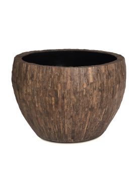 Pote ornamental Bosco Bowl Large Cemani 80x56 cm