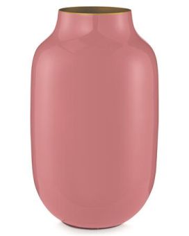 Pip Studio Vaso Metal Oval Rosa Antigo 30cm
