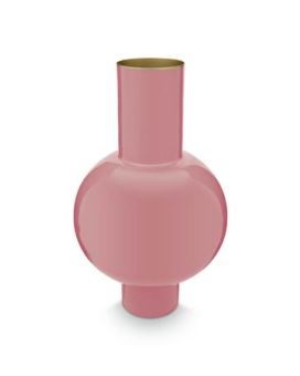 Pip Studio Vaso Metal Médio Rosa 24x40cm