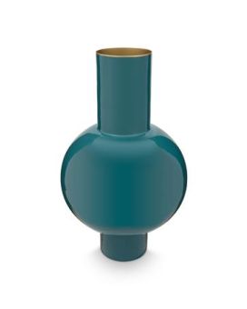 Pip Studio Vaso Metal Médio Verde Escuro 24x40cm