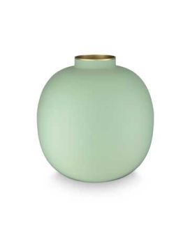 Pip Studio Vaso Metal Fosco Verde Brilhante 23cm