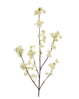 Floração de ramo artificial XL creme de 125 cm