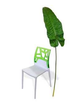 Alocasia ramo de folha artificial XL