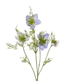 Ramo artificial Nigella 55 cm azul