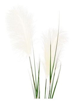 Caule de relva artificial 120 cm creme