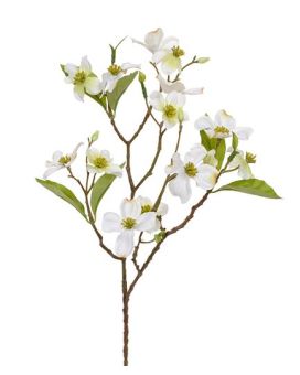 Ramo artificial de madeira de cão creme de 50 cm