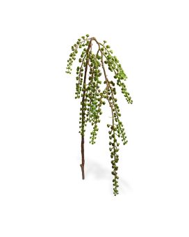 Ramo de baga artificial carmesim 60 cm verde