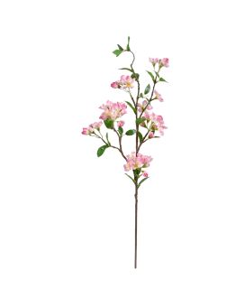 Ramo artificial de flor de maçã de luxo rosa 95cm