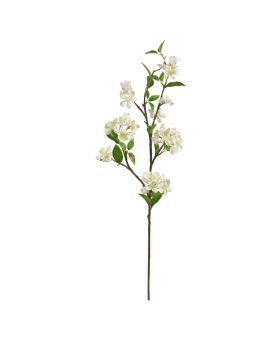 Faux Apple Blossom branch deluxe 95cm Cream