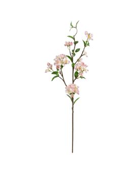 Ramo artificial de flor de maçã de luxo 95cm Pêssego