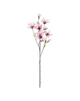 Magnólia Ramo Artificial Rosa 100cm