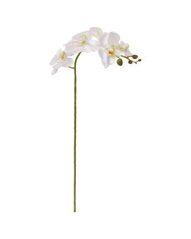 Flor artificial Phalaenopsis 90cm branca