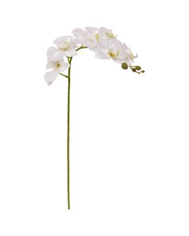 Flor artificial Phalaenopsis 95cm branca