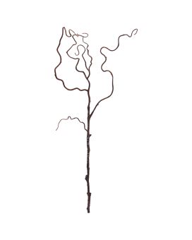 Arte em ramo de salgueiro 73cm castanho