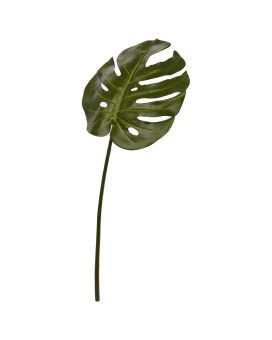 Ramo de Folha Artificial Monstera 60cm verde