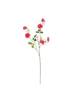 Ramo de Rosa Selvagem Artificiais 71cm Cerise