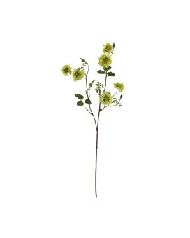 Ramo de Rosa Selvagem Artificiais 71cm Verde