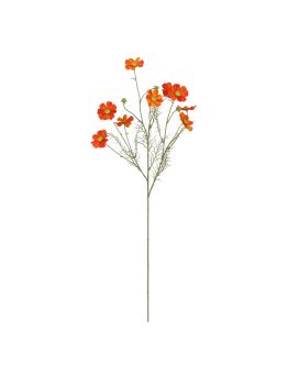 Ramo de Cosmea Artificiais 78cm Laranja