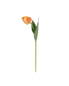 Ramo de Tulipe Artificiais 48cm Laranja