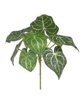 Anthurium Clarinervium artificiel bouquet 30cm