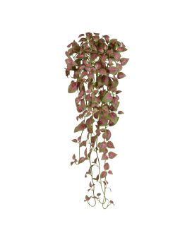 Coleus Artificial planta suspensa 90cm rosa/verde