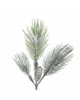 Ramo Artificial Pinus Pinha 59cm Neve