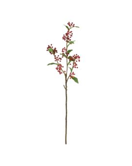 Ramo Artificial Malus Sargentii 75cm vermelho