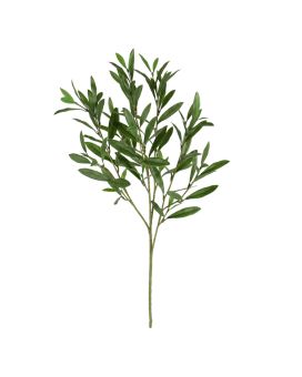 Ramo artificial de oliveira 70cm - verde escuro - resistente aos raios UV