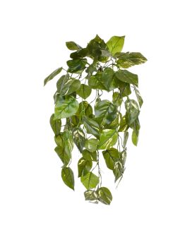 Planta suspensa artificial Pothos deluxe 70cm - variegada - FR - retardador de fogo