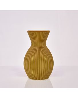 Lily 3D wandvaas 20x13x8cm Goud Metallic