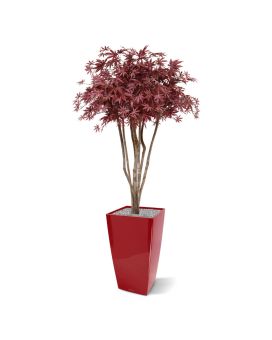 Acer árvore artificial de luxo no caule 130cm - borgonha