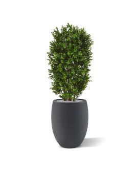 Coluna de madeira de caixa planta artificial de luxo 90cm