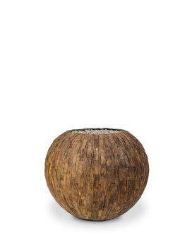 Pote decorativo Cemani Tigela redonda Pequena 50 x 40 cm