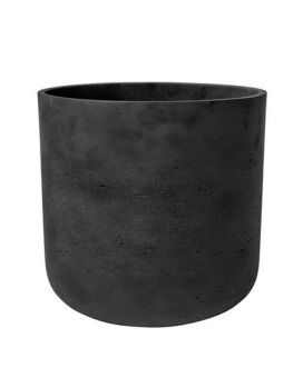 Pote ornamental Charlie S ø15 x 14,5 cm preto
